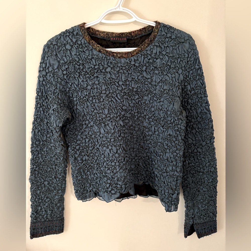 🍄BATISTE Long Sleeve Crinkle Top (vintage)